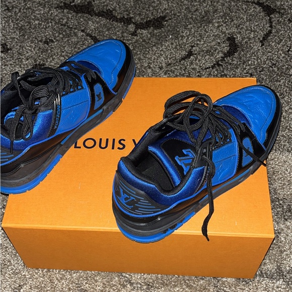 Louis Vuitton Trainer VL1210/US11 Black Royal Blue (2021) Virgil Abloh - Picture 3 of 4